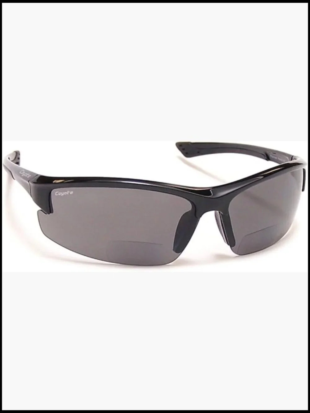 Semi-Rimless Polarized BiFocal Sunglasses Wrap Around Sun Readers with